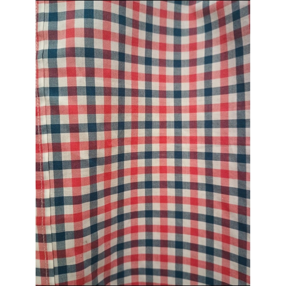 J. Crew Ludlow Red, Blue & White Plaid Long Sleeve Button-Down Shirt Size XL